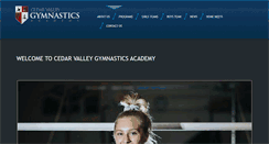 Desktop Screenshot of cedarvalleygymnastics.com