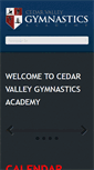 Mobile Screenshot of cedarvalleygymnastics.com